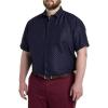 imageDXL Synrgy Mens Big and Tall Microfiber Microprint Sport ShirtNavy