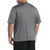 imageDXL Big  Tall Essentials Mens Big and Tall QuickDrying Swim TShirt Charcoal 2XL