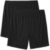 imageDXL Big  Tall Essentials Mens Big and Tall 2pk Mesh ShortsBlack
