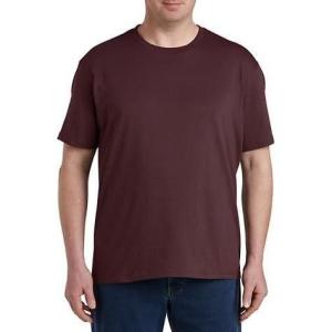 imageDXL Big ampamp Tall Essentials 2pk Tees Burgundy 2XLT