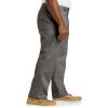imageDXL Big  Tall Essentials Mens Big and Tall FlatFront Twill PantsGrey