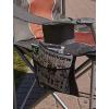 image1000lb Capacity HeavyDuty Portable Oversized Chair Collapsible Padded Arm Chair with Cup Holders and Lower Mesh Side Pocket Charcoal