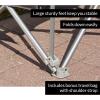 image500lb Capacity HeavyDuty Portable Chair Charcoal 500 lb