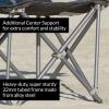 image500lb Capacity HeavyDuty Portable Chair Charcoal 500 lb
