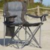 image500lb Capacity HeavyDuty Portable Chair Charcoal 500 lb