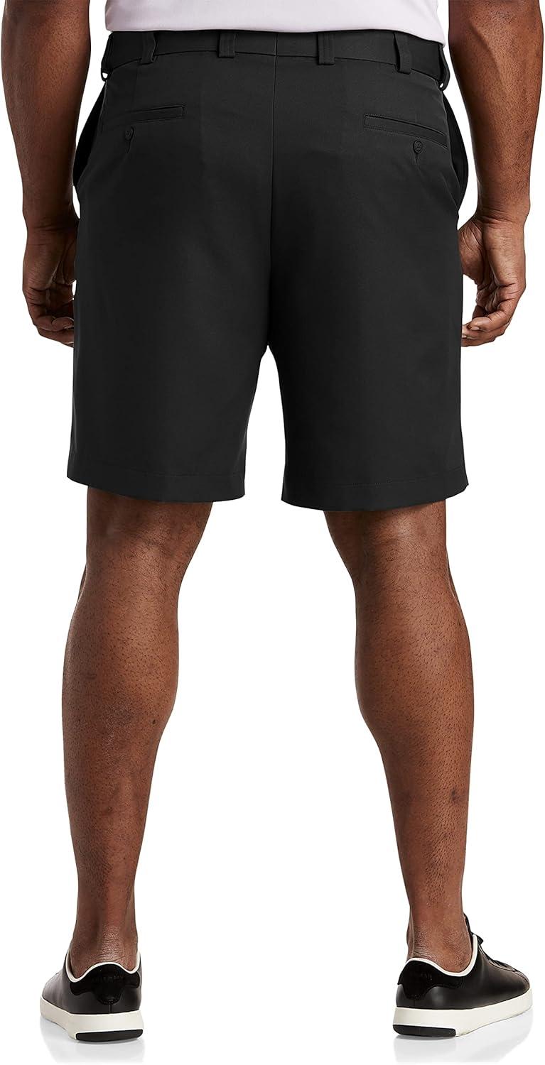 image:imageOak Hill by DXL Mens Big and Tall WaistRelaxer Microfiber Shorts  Machine WashableMultiple Colors Sizes 4260Black