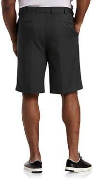 image:imageOak Hill by DXL Mens Big and Tall WaistRelaxer Microfiber Shorts  Machine WashableMultiple Colors Sizes 4260Black