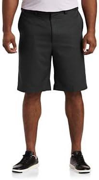image:imageOak Hill by DXL Mens Big and Tall WaistRelaxer Microfiber Shorts  Machine WashableMultiple Colors Sizes 4260Black