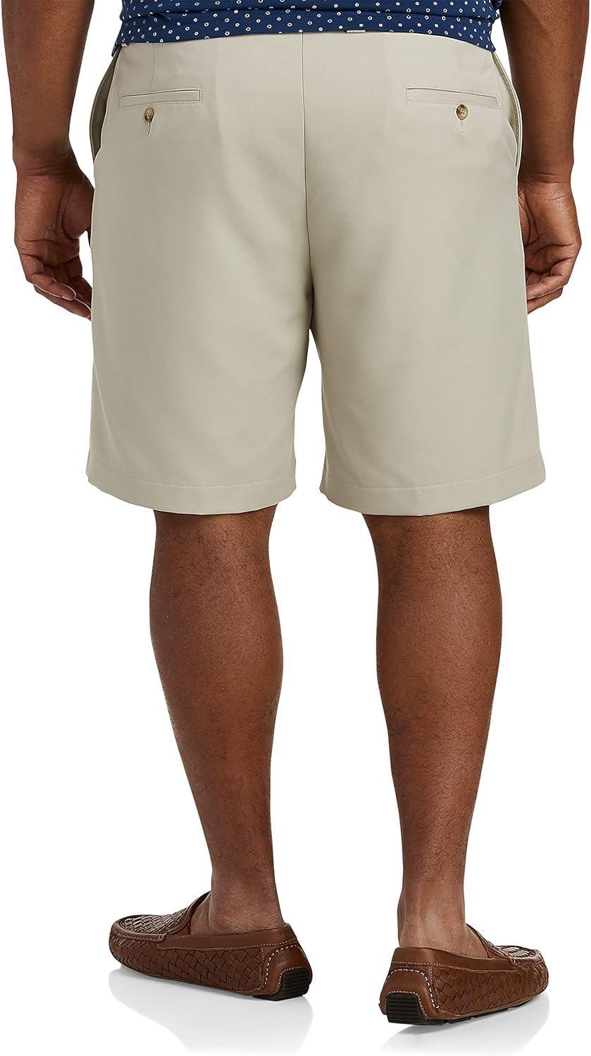image:imageOak Hill by DXL Mens Big and Tall WaistRelaxer Microfiber Shorts  Machine WashableMultiple Colors Sizes 4260Khaki