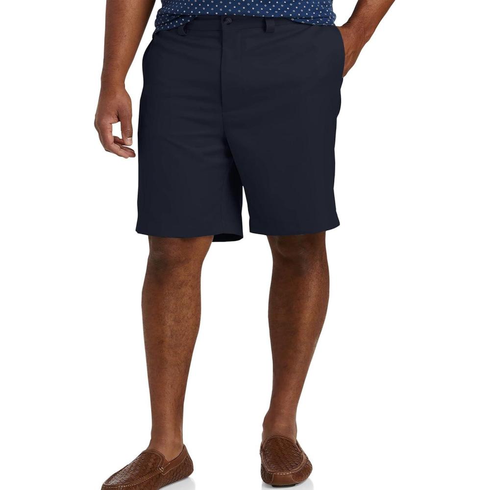 image:imageOak Hill by DXL Mens Big and Tall WaistRelaxer Microfiber Shorts  Machine WashableMultiple Colors Sizes 4260Navy