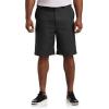 image:imageOak Hill by DXL Mens Big and Tall WaistRelaxer Microfiber Shorts  Machine WashableMultiple Colors Sizes 4260Black