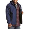 image:imageHarbor Bay by DXL Mens Big and Tall Hooded Bonded Fleece Jacket  Fleece Lined Interior and Smooth FullZip Outer ShellNavy Charcoal