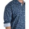 image:imageDXL Floral Print Sport Shirt Blue 3XL