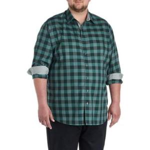 image:imagePlaid Sport Shirt Green 3XLT
