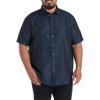 image:imageDXL Microfiber Geometric Print Sport Shirt Navy 2XL