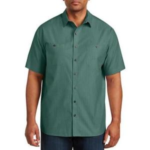 image:imageDXL Textured Solid Sport Shirt Botanical Green 3XL