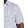 image:imageMicro Diamond Print Sport Shirt White Blue 3XL