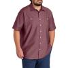 image:imageDXL Textured Solid Sport Shirt Windsor Wine 3XLT