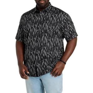 image:imageDotted Wave Print Sport Shirt Black 1XLT