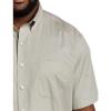 image:imageDXL Big  Tall Essentials Poplin ShortSleeve Sport ShirtGrey