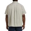 image:imageDXL Big  Tall Essentials Poplin ShortSleeve Sport ShirtGrey