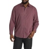 image:imageDXL Mens Big and Tall Micro Print Sport Shirt BurgundyBurgundy