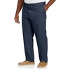image:imageDXL Big  Tall Essentials FlatFront Twill PantsNavy