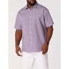 image:imageDXL Mens Big and Tall Micro Print Sport Shirt PurplePurple