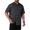 image:imageDXL Mens Big and Tall Bandana Print Sport Shirt BlackBlack