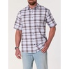 image:imageDXL Multi Plaid Microfiber Sport Shirt Grey 5XL