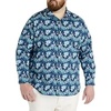 image:imageDXL Mens Big and Tall Floral Print Sport ShirtBlue