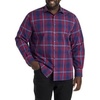 image:imageLarge Plaid Sport Shirt Red Blue 3XLT
