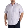 image:imageDXL Mens Big and Tall Microfiber Big Leaf Print Sport ShirtPurple