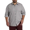 image:imagePlaid Sport Shirt  Designed Exclusively for Big amp Tall MenGrey Heather