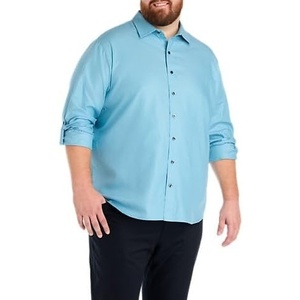 image:imageDXL Textured Sport Shirt  Designed Exclusively for Big amp Tall MenBlue