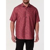 image:imageMicrofiber Abstract Floral Sport Shirt Earth Red  Sizes XL  8XLT  Designed Exclusively for Big amp Tall Men