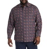 image:imageMulti Leaf Print Sport Shirt  Sizes XL  8XLT  Designed Exclusively for Big amp Tall MenRed Navy