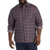 image:imageMulti Leaf Print Sport Shirt  Sizes XL  8XLT  Designed Exclusively for Big amp Tall MenRed Navy