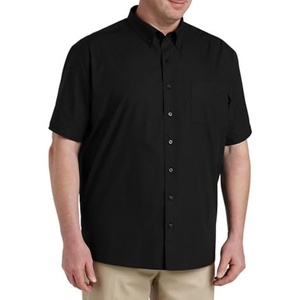 image:imageDXL Big  Tall Essentials Poplin ShortSleeve Sport Shirt  Sizes XL  8XLT  DXL  Designed Exclusively for Big amp Tall MenBlack