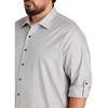 image:imageDXL Synrgy Big and Tall Textured Sport Shirt Sizes XL  8XLTLight Grey