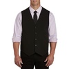 image:imageDXL Synrgy Big and Tall Solid Vest Sizes 1XL  7XL Black