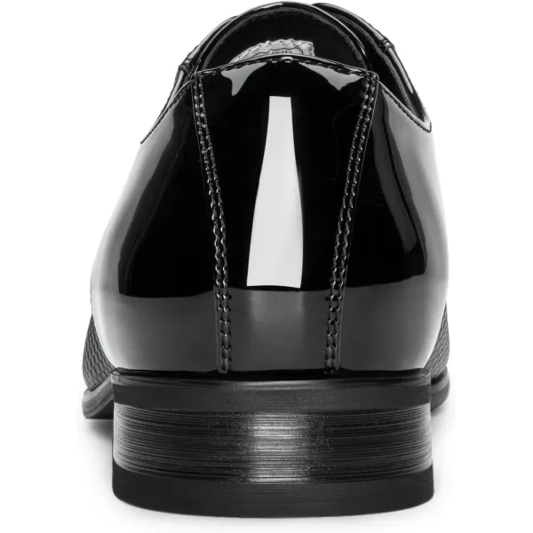 Bruno Marc Men's Patent Tuxedo Dress Shoes Classic Lace-up Formal Oxfords