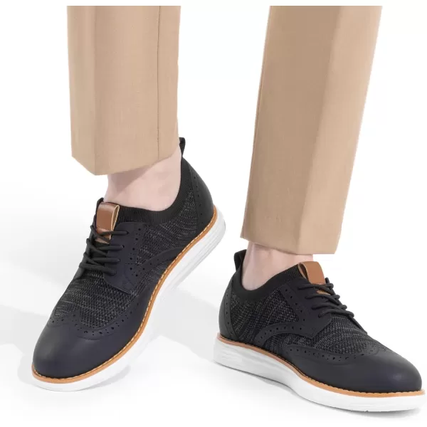 Bruno Marc Men's CoolFlex Craft Mesh Oxfords Sneakers Casual Dress Lace-Up Lightweight Walking Shoes