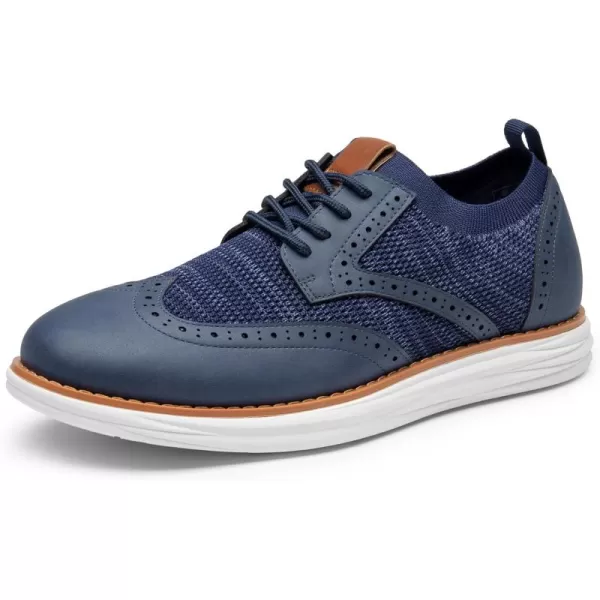 Bruno Marc Men's CoolFlex Craft Mesh Oxfords Sneakers Casual Dress Lace-Up Lightweight Walking Shoes
