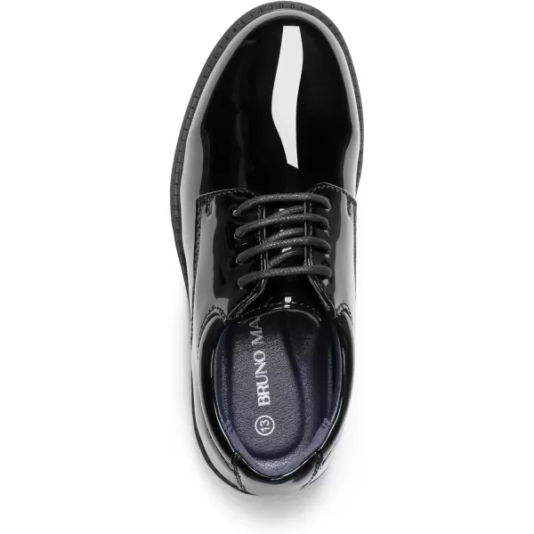 imageBruno Marc Boys Classic Oxfords Dress Shoes ToddlerLittle KidBig KidBlackpat