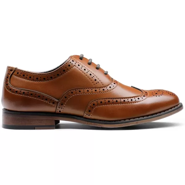 imageBruno Marc Boys PrinceK2 Classic Oxfords Wingtip Dress ShoesK2Brown