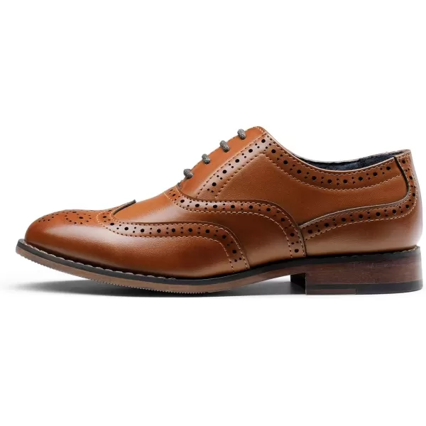 imageBruno Marc Boys PrinceK2 Classic Oxfords Wingtip Dress ShoesK2Brown