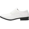 imageBruno Marc Mens Faux Patent Leather Tuxedo Derby Dress Shoes Classic Laceup Formal Oxford5White