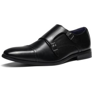 imageBruno Marc Mens Dress Loafer Shoes Monk Strap Slip On Loafers2Black