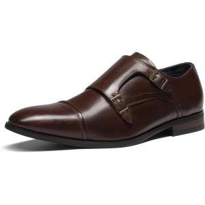 imageBruno Marc Mens Dress Loafer Shoes Monk Strap Slip On Loafers2Brown